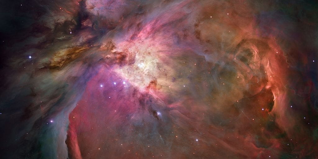 Close up of the Orion nebula