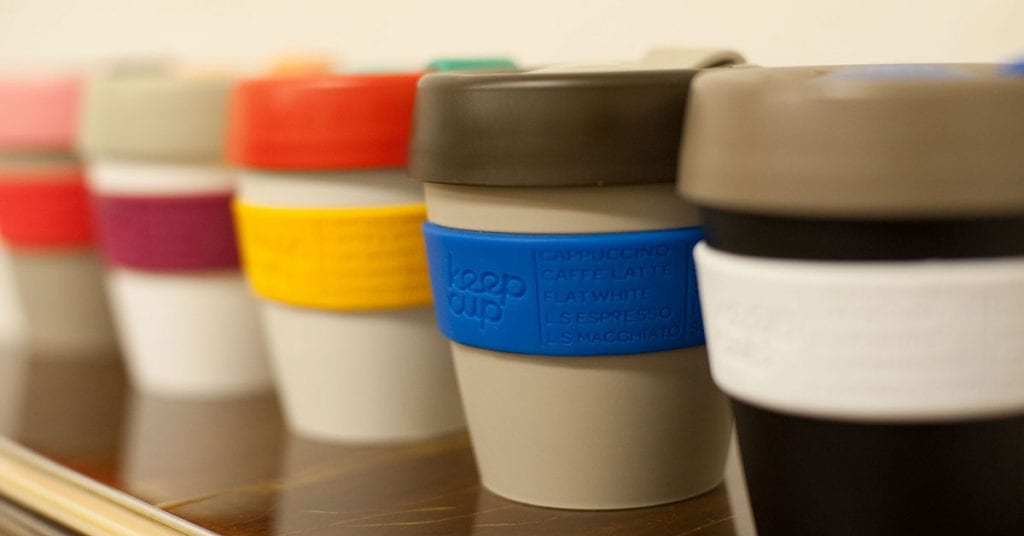 Reusable takeaway coffee cups