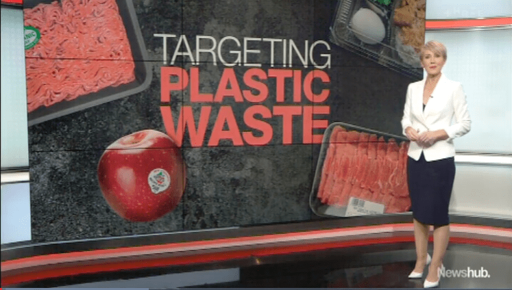 Plastic waste on Newshub