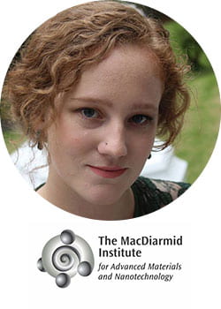 Headshot of Cherie with the MacDiarmid logo