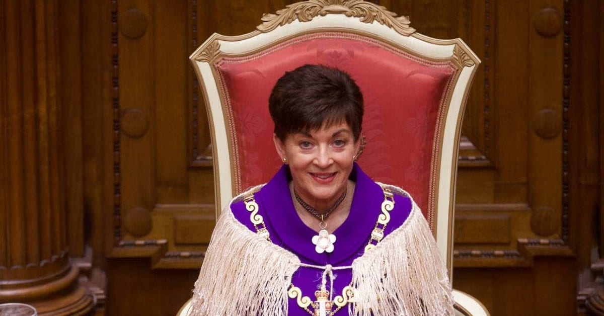 Dame Patsy Reddy, Governor-General of Aotearoa New Zealand, delivers the speech from the throne