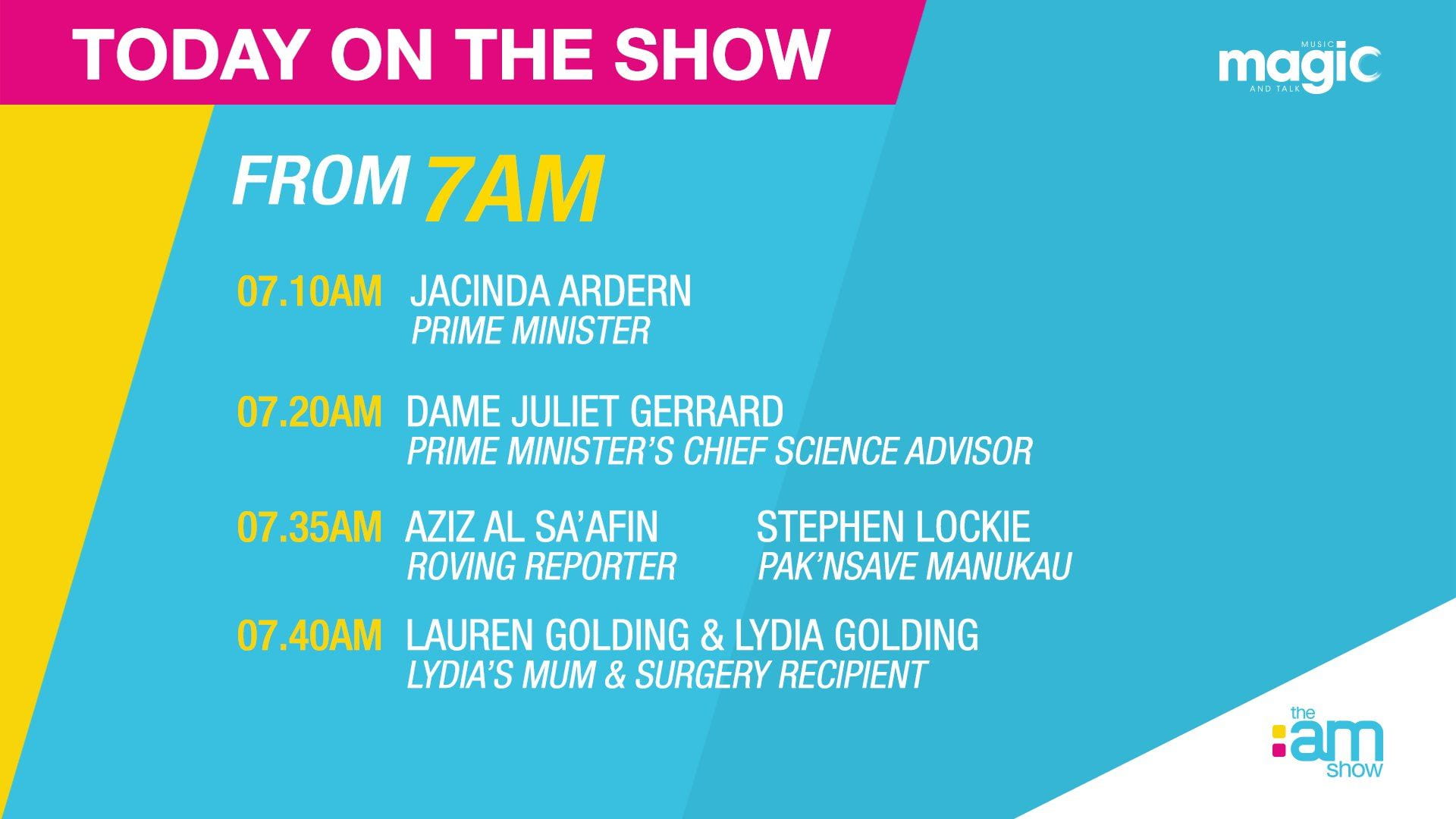 Today on the show from 7am: 7.20am Juliet GerrardToday on the show from 7am: 7.20am Juliet Gerrard